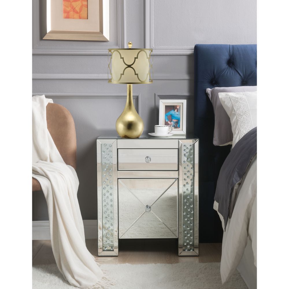 Nysa - Accent Table - Faux Crystals