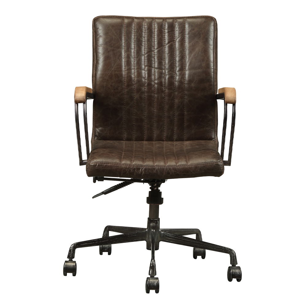 Joslin - Office Chair - Distress Chocolate Top Grain Leather