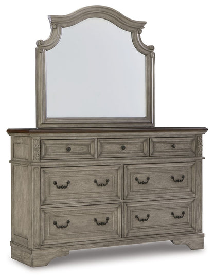 Lodenbay - Antique Gray - Dresser, Mirror