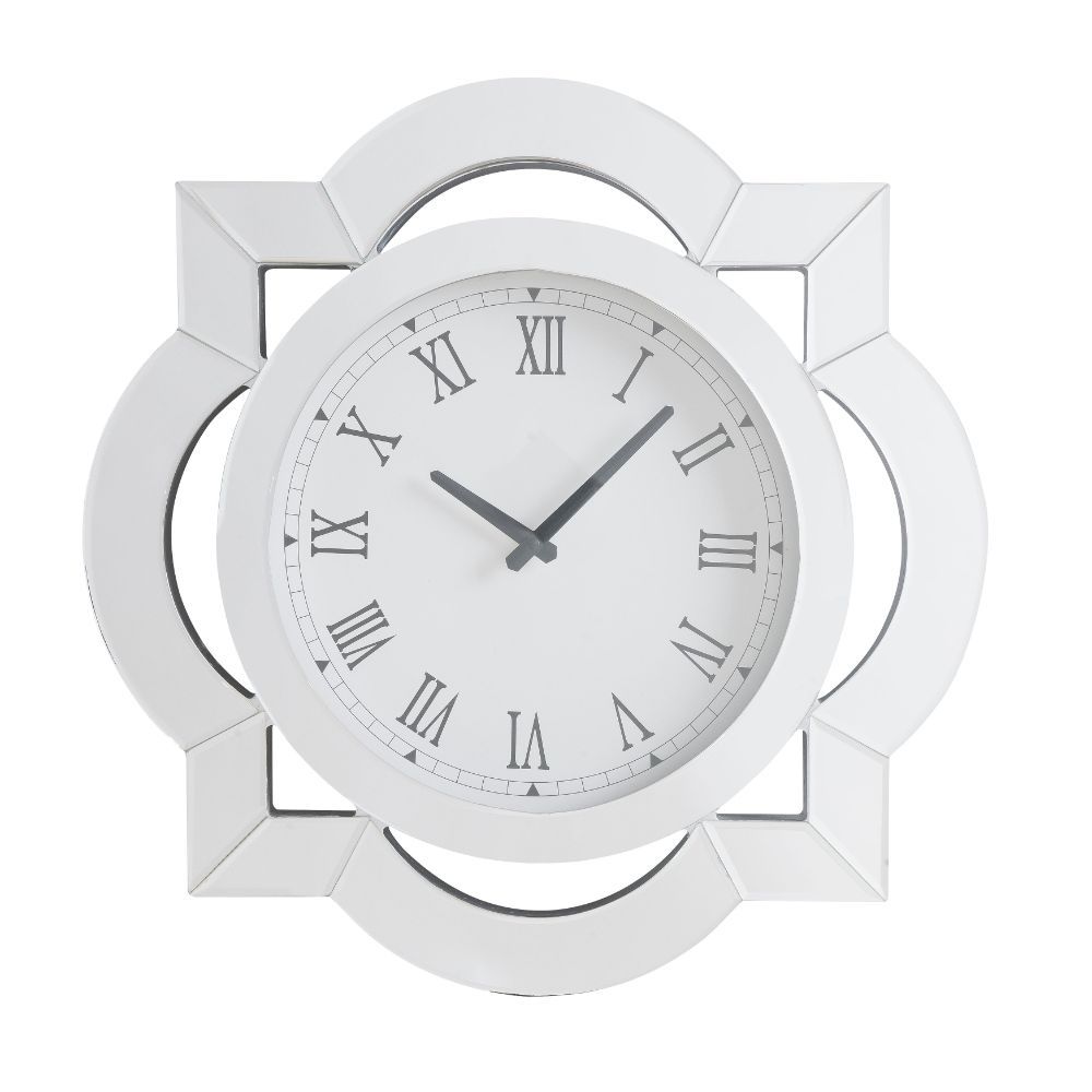 Lilac - Wall Clock - Mirrored