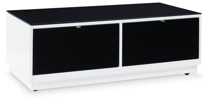 Gardoni - Rectangular Cocktail Table - White / Black