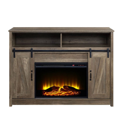 Tobias - 38" Fireplace - Rustic Oak