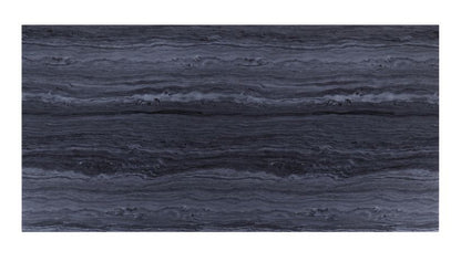 Nasir - Dining Table - Gray Printed Faux Marble Top & Mirrored Silver