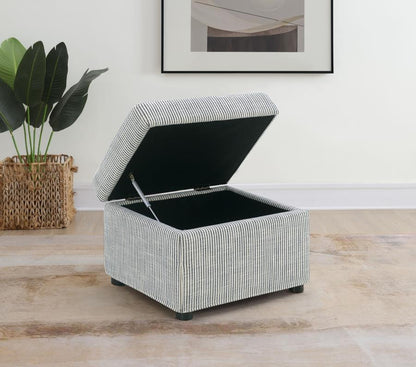 Winter - Upholstered Hydraulic Lift Top Storage Ottoman