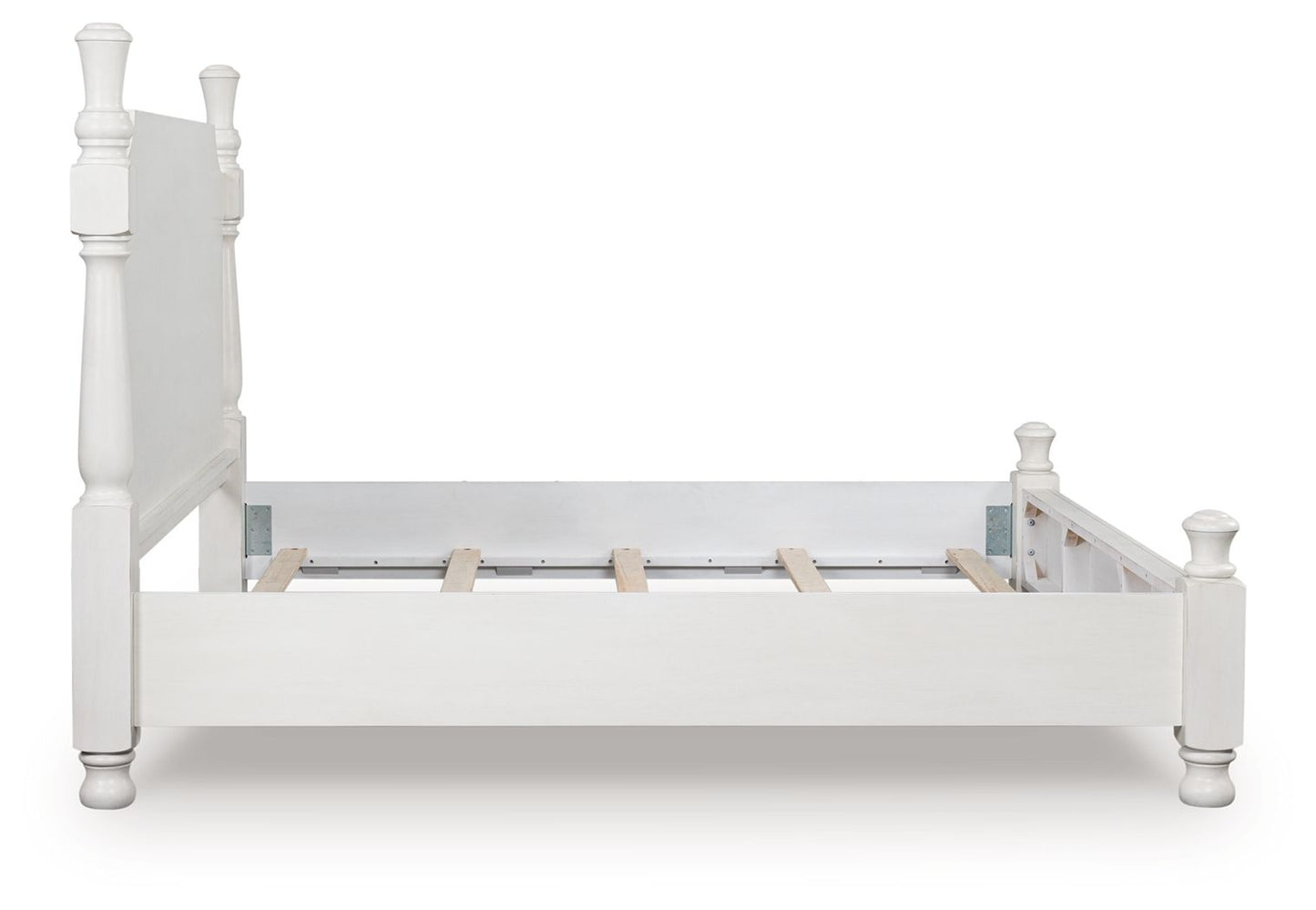 Rowlenstown - Poster Bed - Antique White