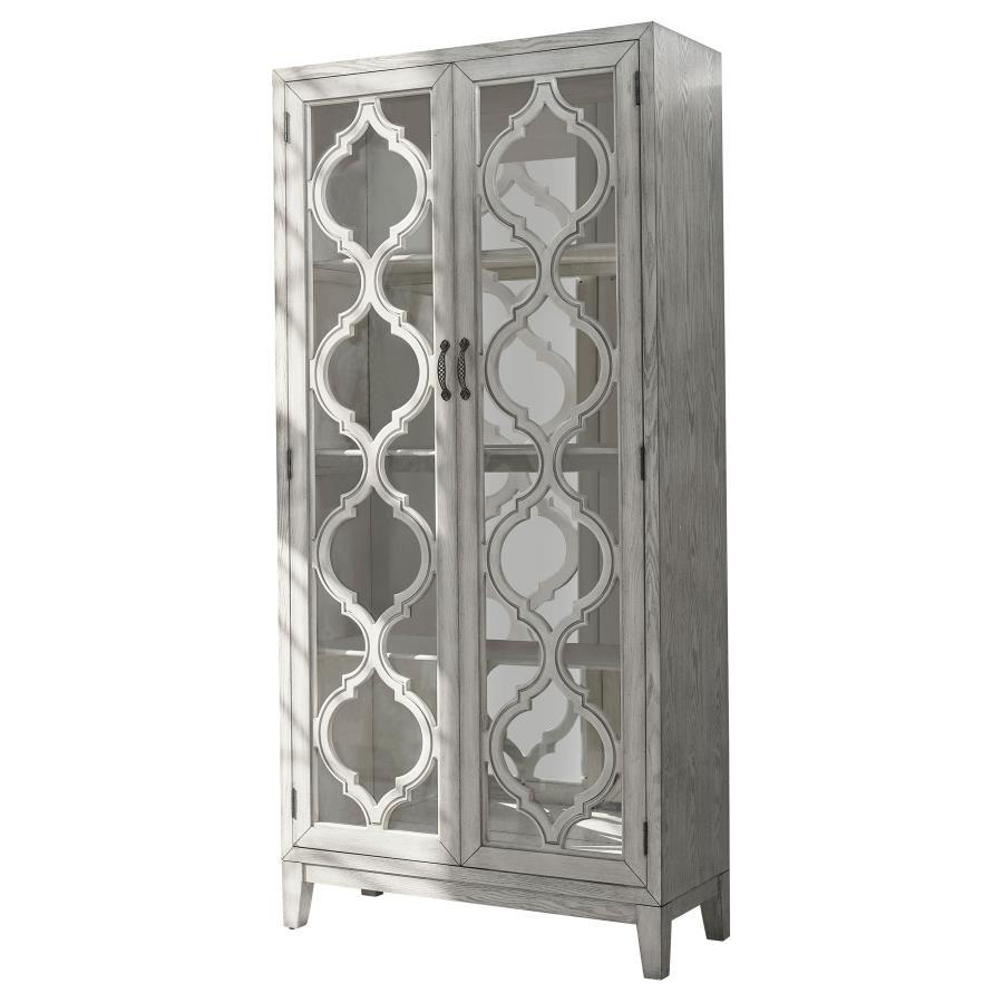 Mckellen - 2-Door Tall Cabinet - Antique White