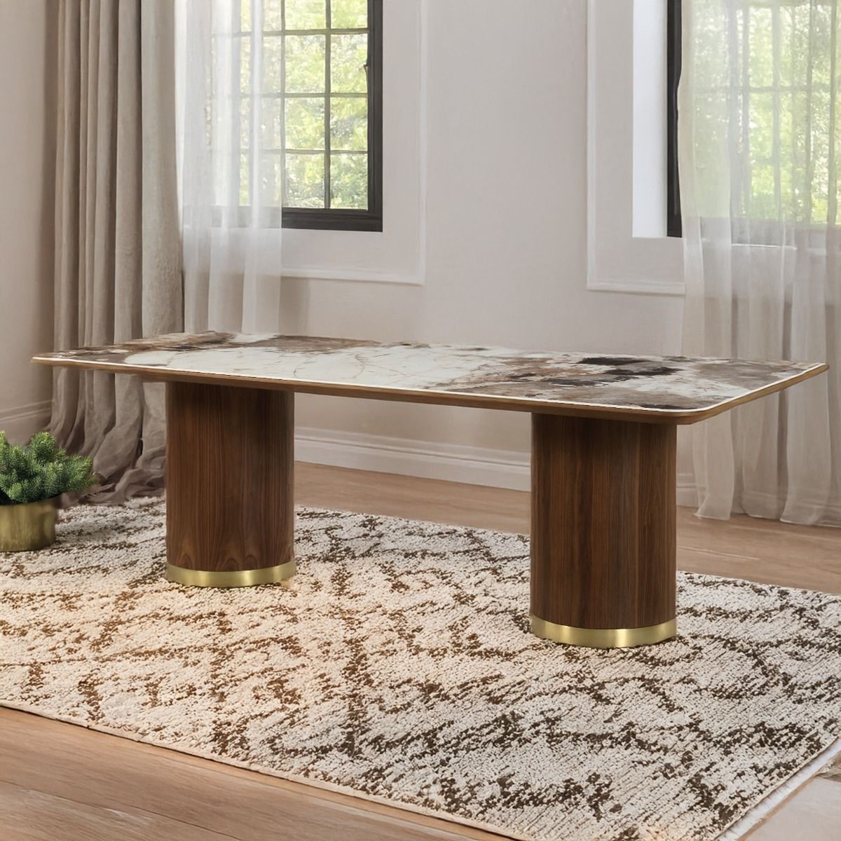 Willene - Dining Table With Ceramic Top