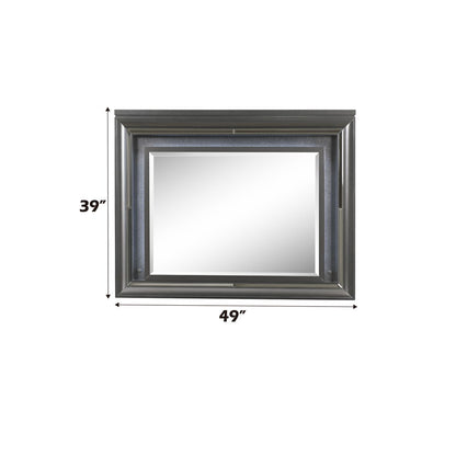 Sawyer - Mirror With LED - Metallic Gray