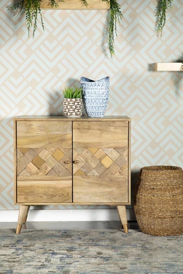 Alyssum - Checkered Pattern Accent Cabinet