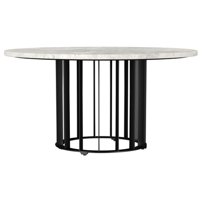 Haven - Round Genuine White Marble Top Table