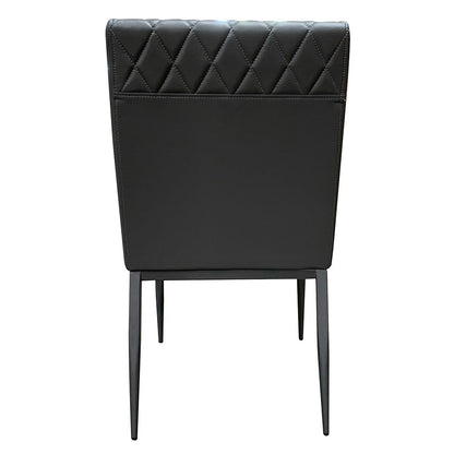 Cargo - Chair - Gray Synthetic Leather & Gunmetal