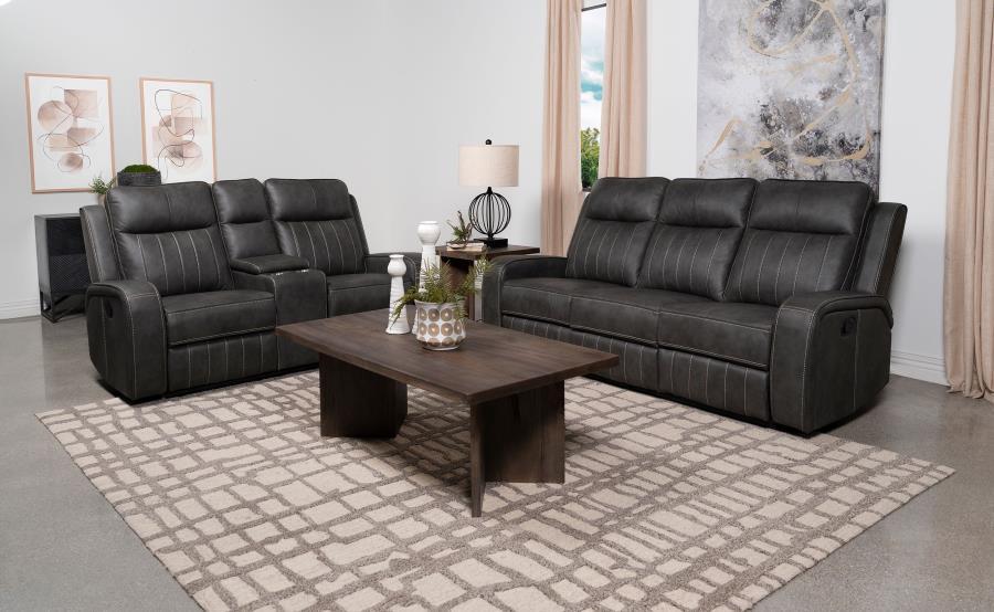 Raelynn - Upholstered Motion Reclining Sofa Set