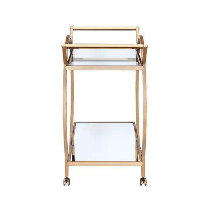 Traverse - Serving Cart - Mirrored & Champagne