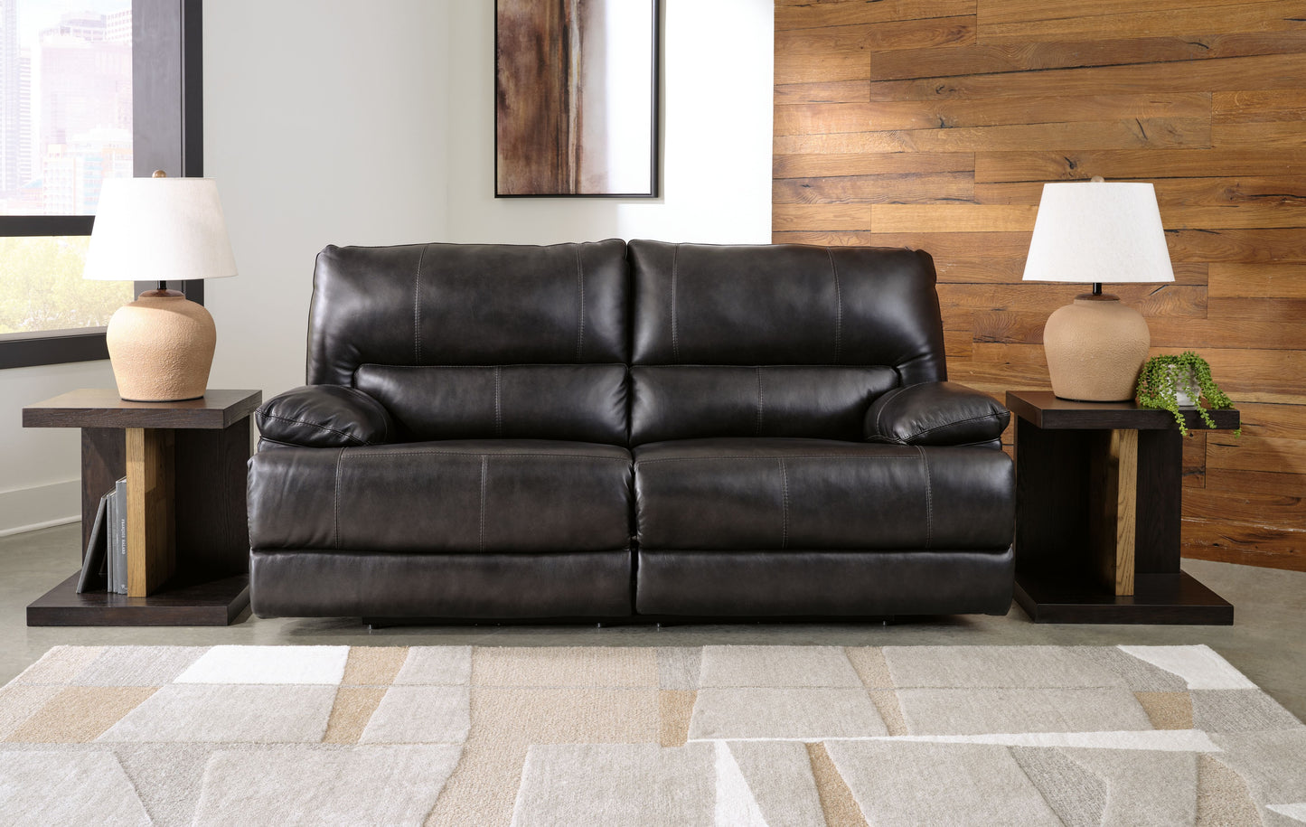 Mountainous - 2 Seat Power Reclining Sofa With Adj Headrest - Eclipse