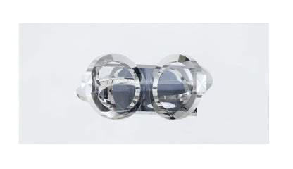 Finley - Dining Table - Clear Glass Top & Mirrored Silver