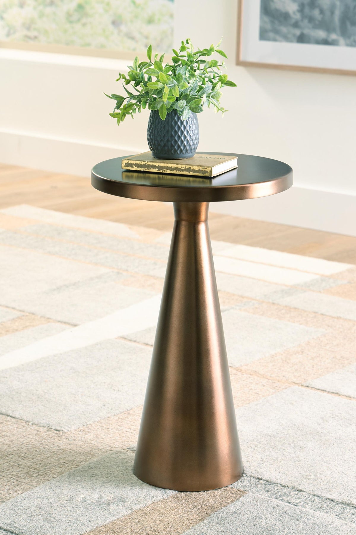 Budington - Accent Table - Light Bronze Finish