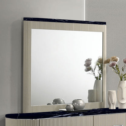 Travonte - Mirror - Gray / Beige