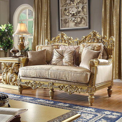 HD-2659 - 3 Piece Sofa Set - Metallic Gold