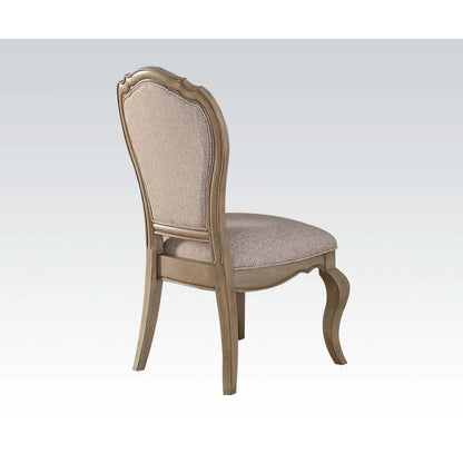 Chelmsford - Side Chair Set of 2) - Beige Fabric & Antique Taupe