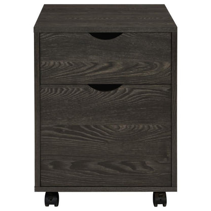 Noorvik - 2-Drawer Mobile File Cabinet - Dark Oak