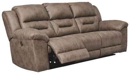 Stoneland - Reclining Power Sofa - Light Brown