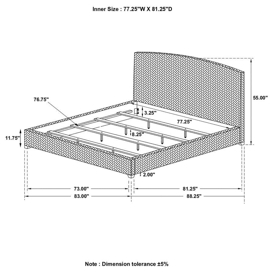 Laughton - Banana Leaf Panel Bed