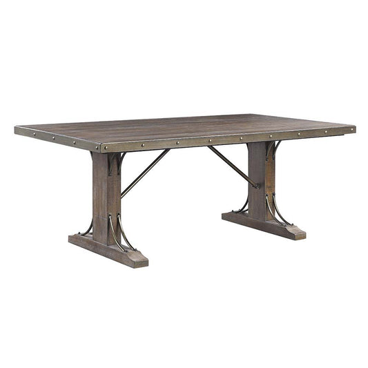 Raphaela - Dining Table - Weathered Cherry Finish