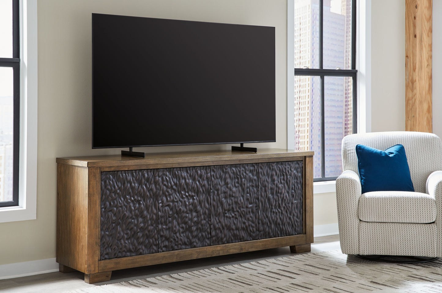 Rosswain - Warm Brown - Extra Large TV Stand