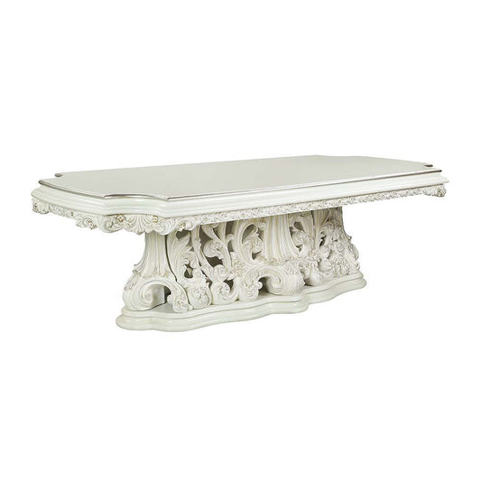 Adara - Dining Table - Antique White Finish