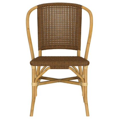 Lexley - Woven Rattan Dining Side Chair (Set of 2) - Brown
