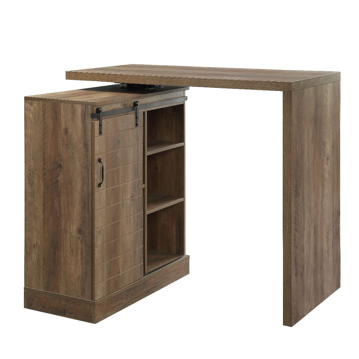 Quillon - Bar Table - Rustic Oak Finish