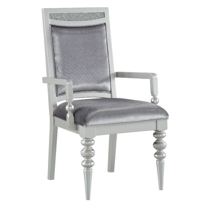 Maverick - Arm Chair (Set of 2) - Fabric & Platinum