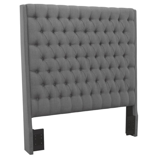 Camille - Upholstered Queen Panel Headboard - Gray