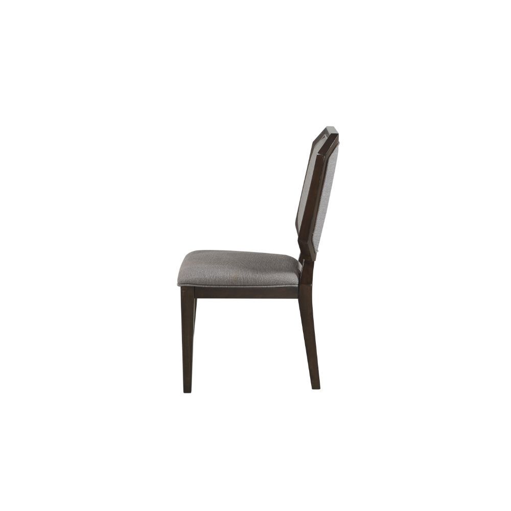 Selma - Side Chair (Set of 2) - Gray Fabric & Tobacco