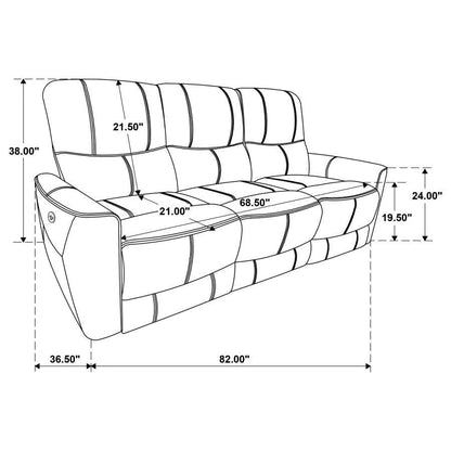 Greenfield - Upholstered Power Reclining Sofa Set