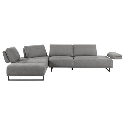 Arden - Upholstered Sectional Sofa With Adjustable Back - Taupe