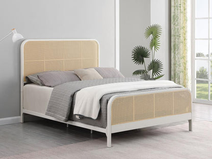 Lanewood - Open Cane Rattan Metal Bed