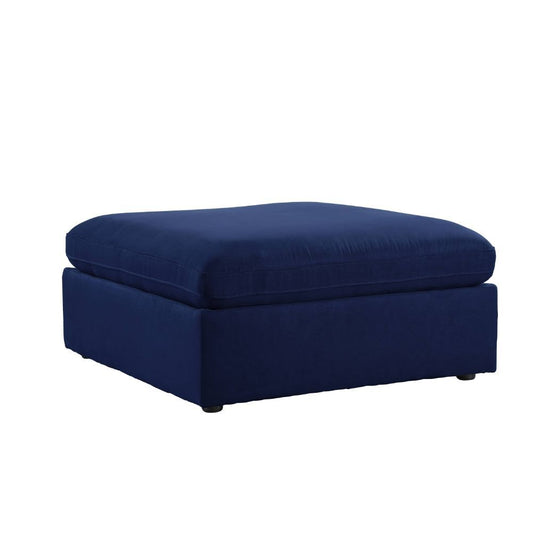 Crosby - Modular Ottoman - Blue Fabric