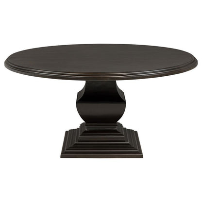 Twyla - 60" Round Wood Dining Room Table - Dark Cocoa