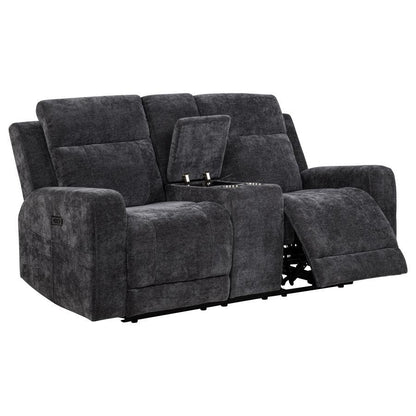 Kennett - Chenille Upholstered Power Reclining Loveseat