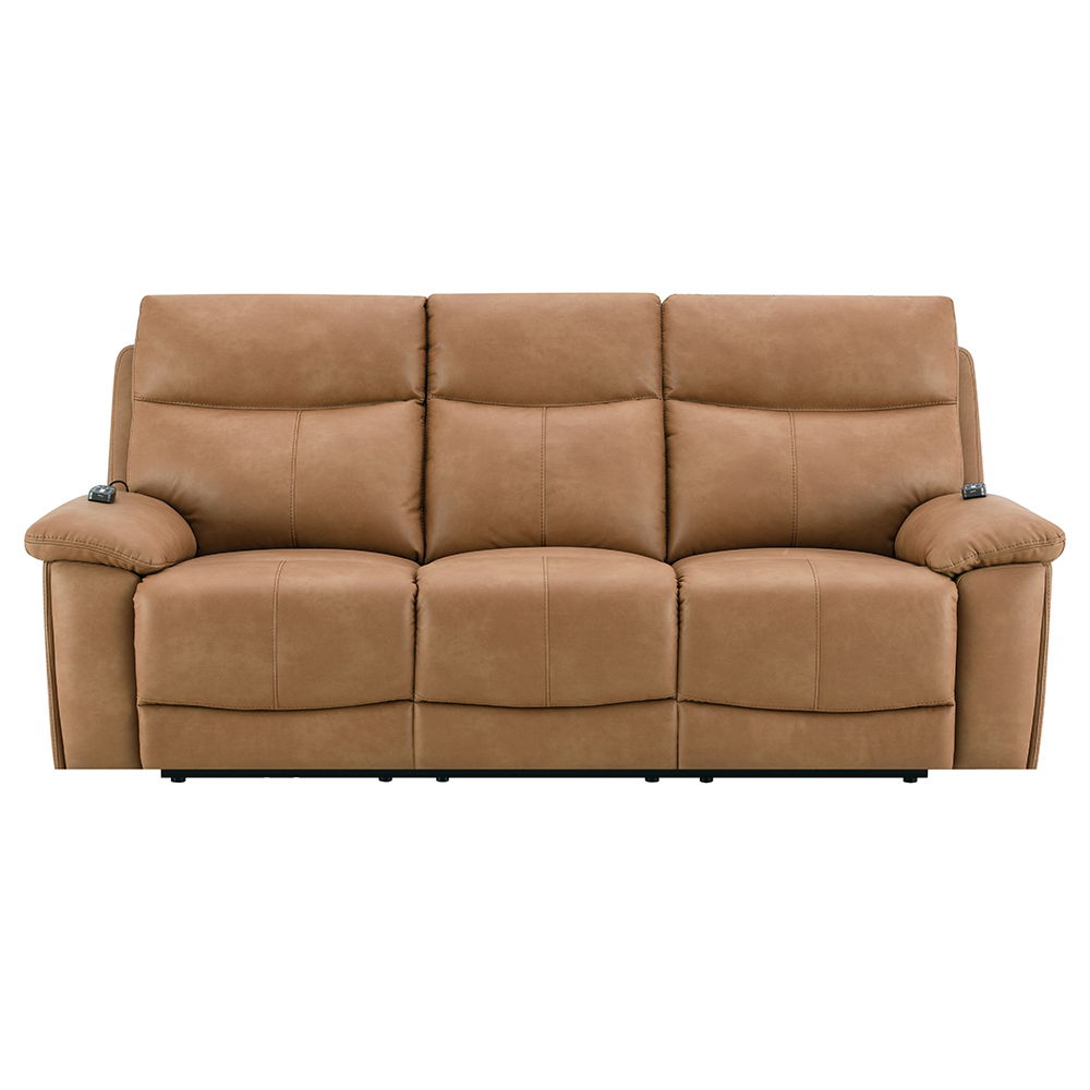 Chavis - Power Motion Sofa With USB & Power Headrest - Brown