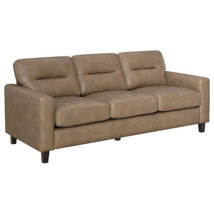 Scotland - Faux Leather Upholstered Sofa Set