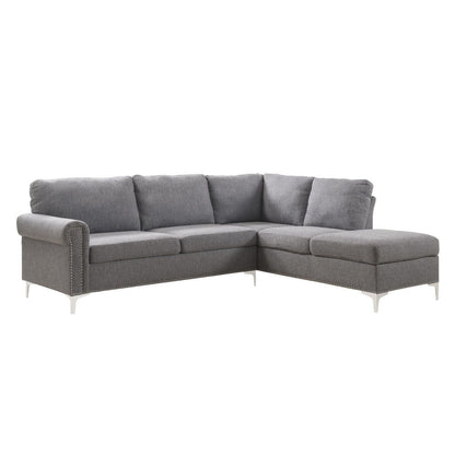 Melvyn - Sectional Sofa - Gray Fabric