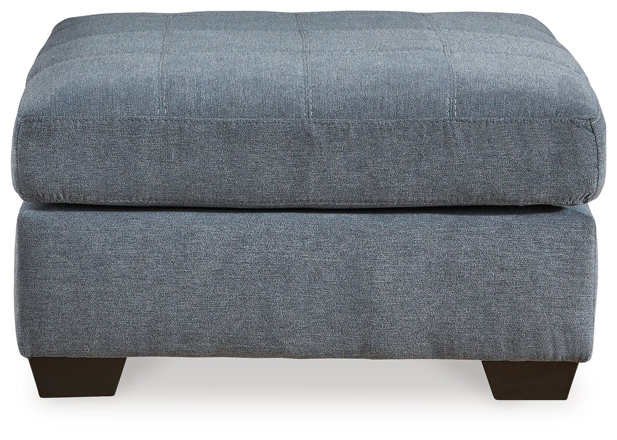Marleton - Oversized Accent Ottoman - Denim
