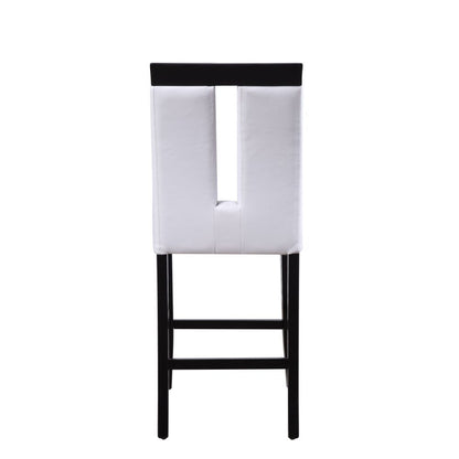 Bernice - Counter Height Chair (Set of 2) - White PU & Black