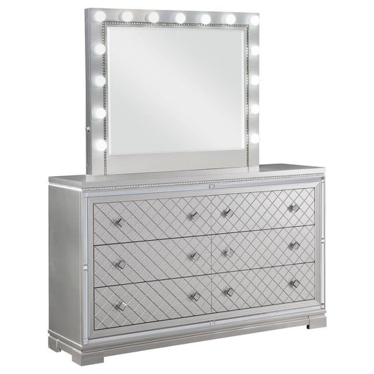 Eleanor - Rectangular 6-drawer Dresser With Mirror