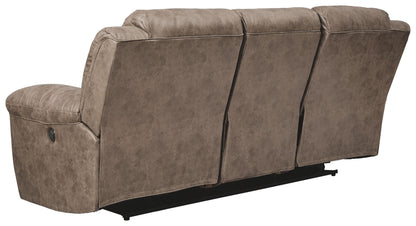 Stoneland - Reclining Power Sofa - Light Brown