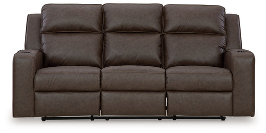 Lavenhorne - Rec Sofa W/Drop Down Table - Granite