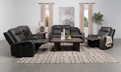 Raelynn - Upholstered Motion Reclining Sofa Set