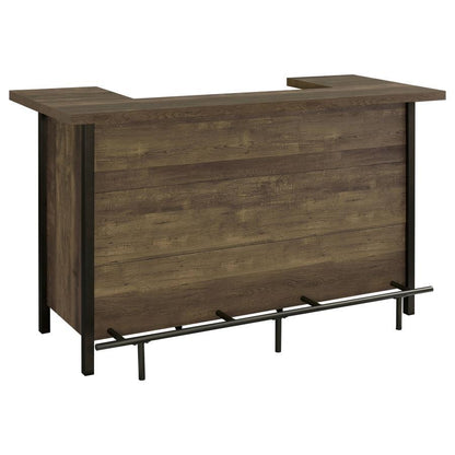 Bellemore - Rectangular Storage Bar Unit - Rustic Oak